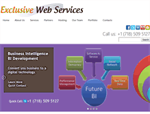 Tablet Screenshot of exclusivewebservices.net